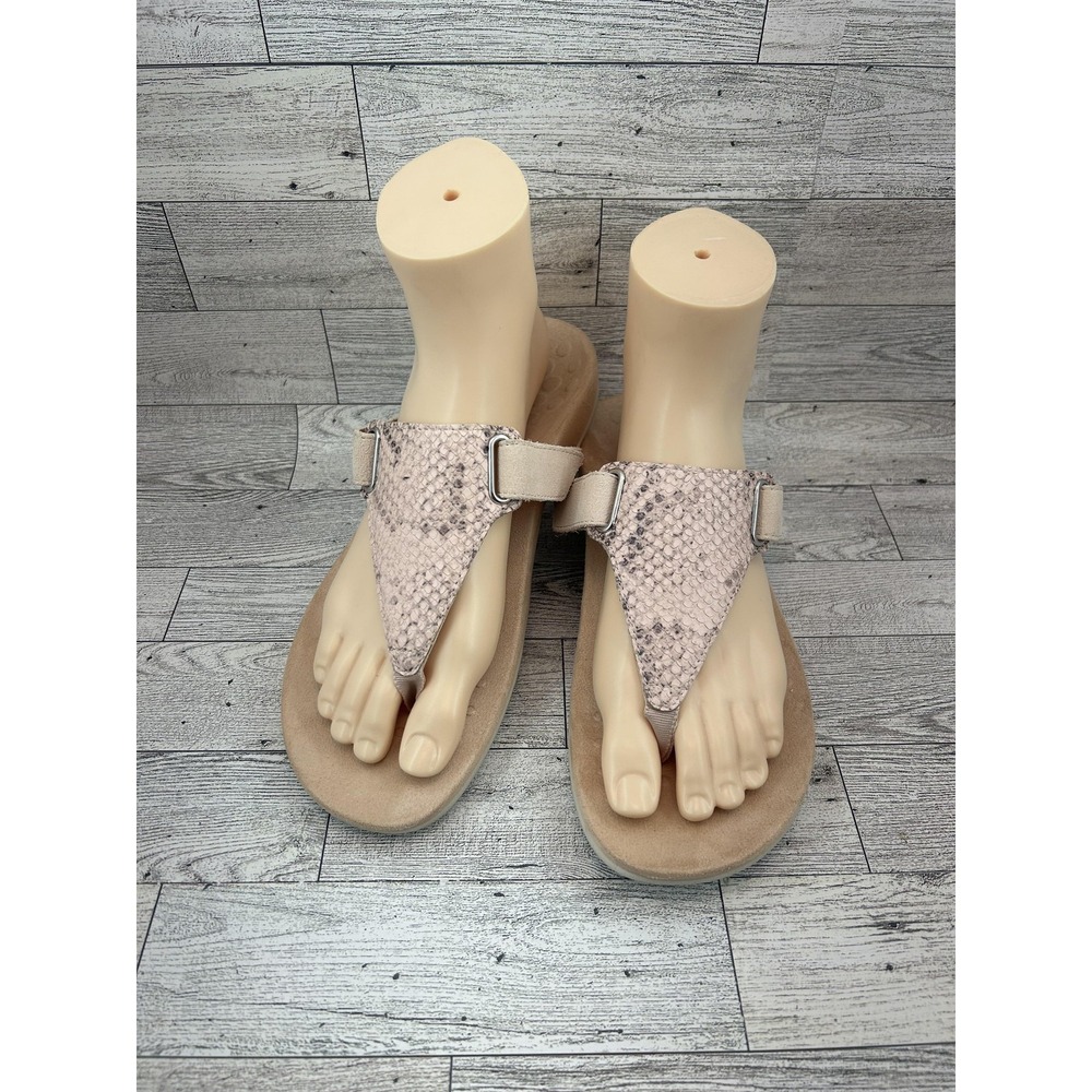 Vionic Shoes Womens Size 8 Snake Embossed Wanda EMBS Sandals Orthopedic Comfort